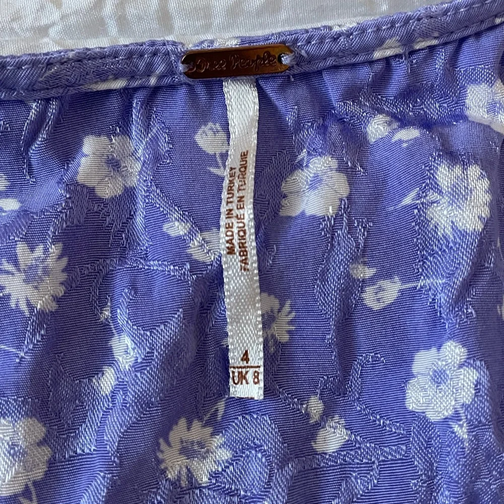 Free People Lavender Floral Mini Dress